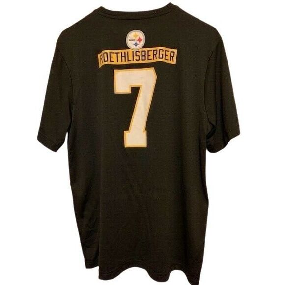 PITTSBURGH STEELERS BEN ROETHLISBERGER SIZE MEDIUM TX3 COOL SHIRT - Picture 4 of 5